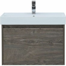 Тумба с раковиной Aquanet Nova Lite 75 245242 подвесная Дуб рошелье