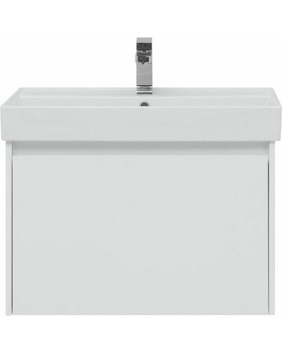 Тумба с раковиной Aquanet Nova Lite 75 245243 подвесная Белая глянцевая