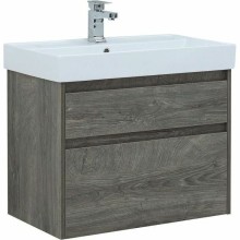 Тумба с раковиной Aquanet Nova Lite 75 245245 подвесная Дуб рошелье