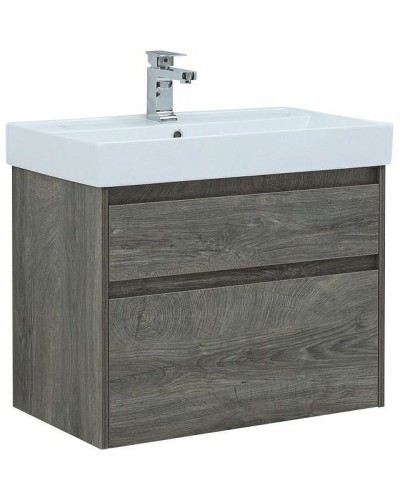 Тумба с раковиной Aquanet Nova Lite 75 245245 подвесная Дуб рошелье