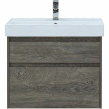 Тумба с раковиной Aquanet Nova Lite 75 245245 подвесная Дуб рошелье