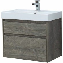 Тумба с раковиной Aquanet Nova Lite 75 245245 подвесная Дуб рошелье