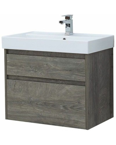 Тумба с раковиной Aquanet Nova Lite 75 245245 подвесная Дуб рошелье