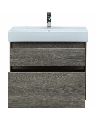 Тумба с раковиной Aquanet Nova Lite 75 245245 подвесная Дуб рошелье