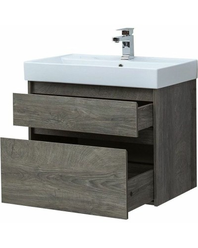 Тумба с раковиной Aquanet Nova Lite 75 245245 подвесная Дуб рошелье