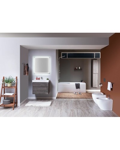 Тумба с раковиной Aquanet Nova Lite 75 245245 подвесная Дуб рошелье