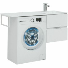 Тумба с раковиной Aquanet Алвита 120 R 243726 подвесная Белый