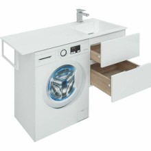 Тумба с раковиной Aquanet Алвита 120 R 243726 подвесная Белый