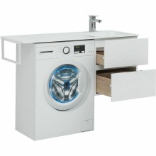 Тумба с раковиной Aquanet Алвита 120 R 243726 подвесная Белый