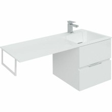 Тумба с раковиной Aquanet Алвита 120 R 243726 подвесная Белый