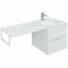 Тумба с раковиной Aquanet Алвита 120 R 243726 подвесная Белый