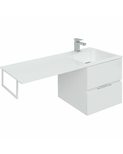 Тумба с раковиной Aquanet Алвита 120 R 243726 подвесная Белый