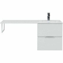 Тумба с раковиной Aquanet Алвита 120 R 243726 подвесная Белый