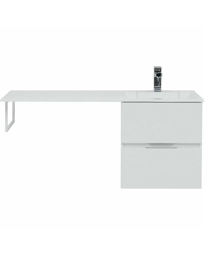 Тумба с раковиной Aquanet Алвита 120 R 243726 подвесная Белый