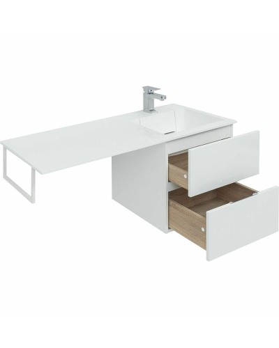 Тумба с раковиной Aquanet Алвита 120 R 243726 подвесная Белый