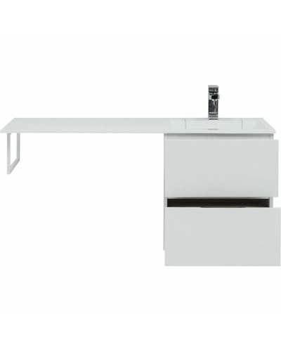 Тумба с раковиной Aquanet Алвита 120 R 243726 подвесная Белый