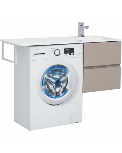 Тумба с раковиной Aquanet Алвита 120 R 243774 подвесная Капучино