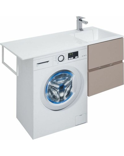 Тумба с раковиной Aquanet Алвита 120 R 243774 подвесная Капучино