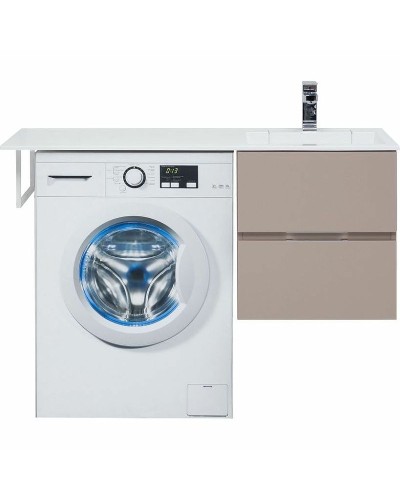 Тумба с раковиной Aquanet Алвита 120 R 243774 подвесная Капучино