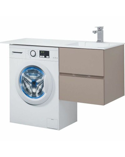 Тумба с раковиной Aquanet Алвита 120 R 243774 подвесная Капучино