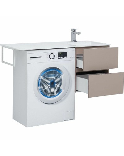 Тумба с раковиной Aquanet Алвита 120 R 243774 подвесная Капучино