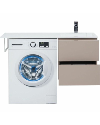 Тумба с раковиной Aquanet Алвита 120 R 243774 подвесная Капучино