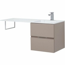 Тумба с раковиной Aquanet Алвита 120 R 243774 подвесная Капучино