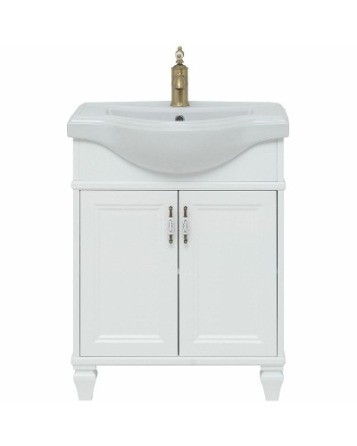 Тумба с раковиной Aquanet Валенса New Классик 65 273540 Белая матовая