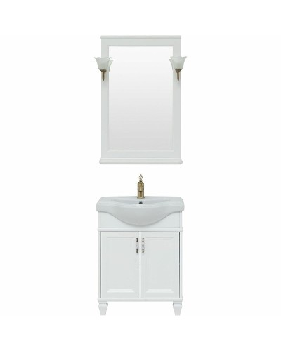 Тумба с раковиной Aquanet Валенса New Классик 65 273540 Белая матовая