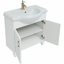 Тумба с раковиной Aquanet Валенса New Классик 80 273546 Белая матовая