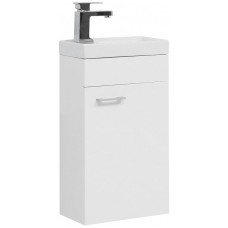 Тумба с раковиной Aquanet Нота 40 R 254037 подвесная Белая