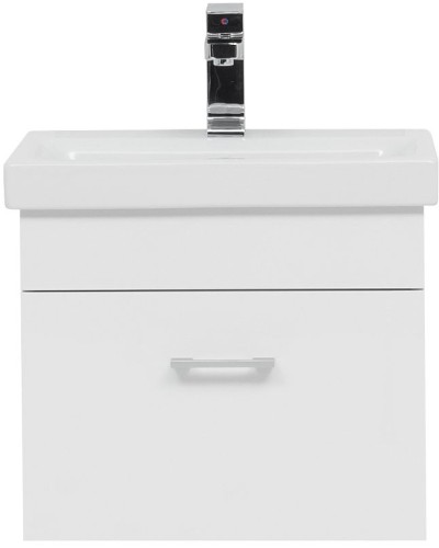 Тумба с раковиной Aquanet Нота 50 254064 подвесная Белая