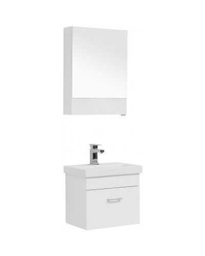 Тумба с раковиной Aquanet Нота 50 254064 подвесная Белая