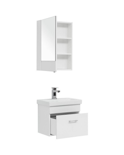 Тумба с раковиной Aquanet Нота 50 254064 подвесная Белая
