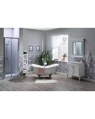 Тумба с раковиной Aquanet Селена 70 273435 Белая Серебро