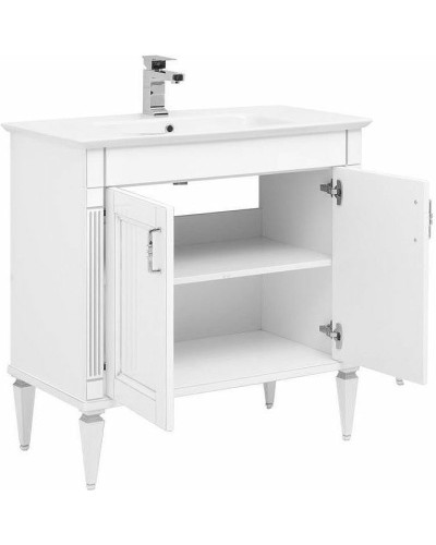 Тумба под раковину Aquanet Селена 70 246511 Белая Серебро