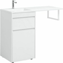 Тумба с раковиной Aquanet Токио 110 L 239298 Белая