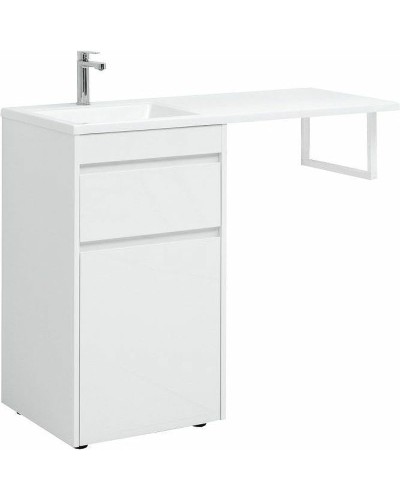 Тумба с раковиной Aquanet Токио 110 L 239298 Белая