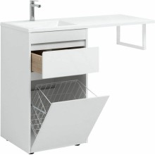 Тумба с раковиной Aquanet Токио 110 L 239298 Белая