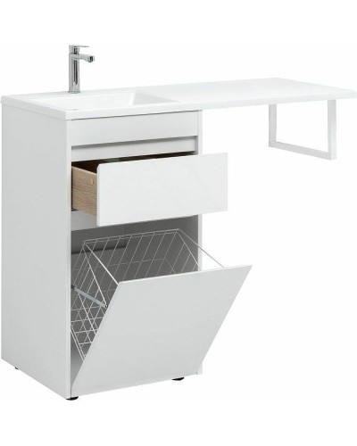 Тумба с раковиной Aquanet Токио 110 L 239298 Белая