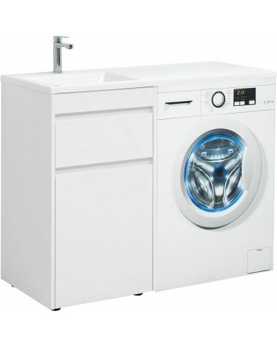 Тумба с раковиной Aquanet Токио 110 L 239298 Белая