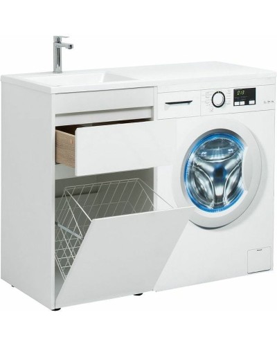 Тумба с раковиной Aquanet Токио 110 L 239298 Белая