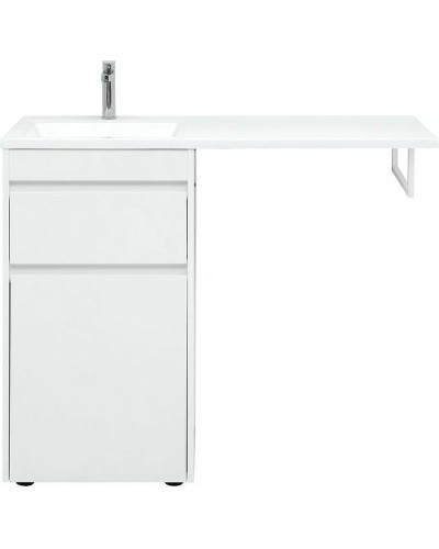 Тумба с раковиной Aquanet Токио 110 L 239298 Белая