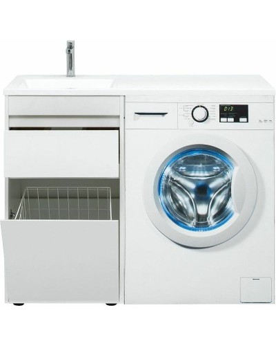 Тумба с раковиной Aquanet Токио 110 L 239298 Белая