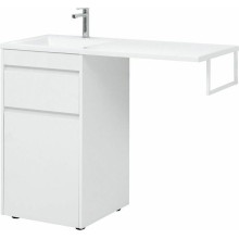 Тумба с раковиной Aquanet Токио 110 L 239298 Белая