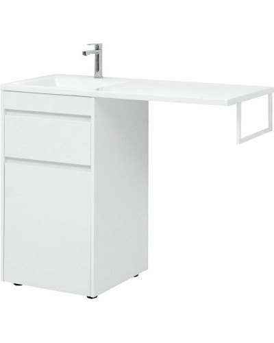 Тумба с раковиной Aquanet Токио 110 L 239298 Белая