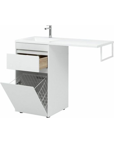Тумба с раковиной Aquanet Токио 110 L 239298 Белая