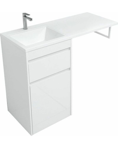 Тумба с раковиной Aquanet Токио 110 L 239298 Белая
