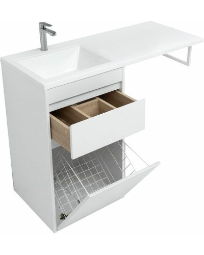 Тумба с раковиной Aquanet Токио 110 L 239298 Белая