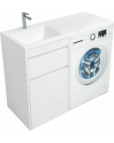 Тумба с раковиной Aquanet Токио 110 L 239298 Белая